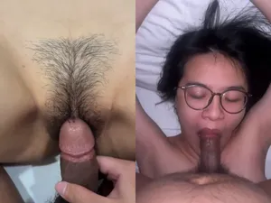 Quan hệ em học sinh chubby kính cận ra nước phê đê mê